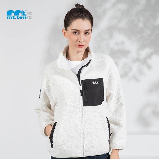 2021迈橙秋冬新款 -羊羔绒外套/女【812196】米白、驼色