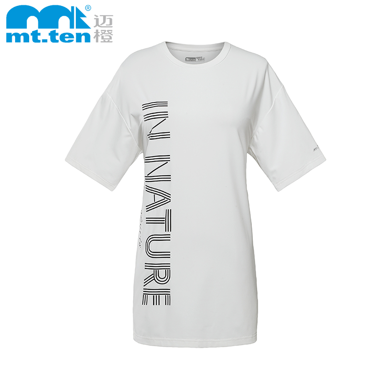 mt.ten 迈橙户外 女短袖 中长款功能短T 【812016】 民族品牌