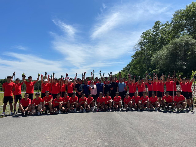 2022年7月张伟前往中国铁三训练营