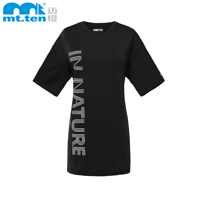 mt.ten 迈橙户外 女短袖 中长款功能短T 【812016】 民族品牌